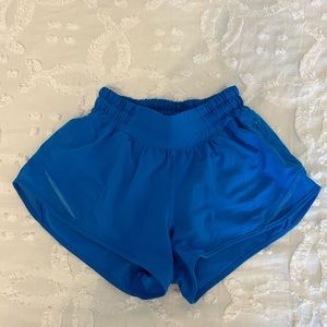 Lululemon shorts, size 0, color poolside, perfect condition